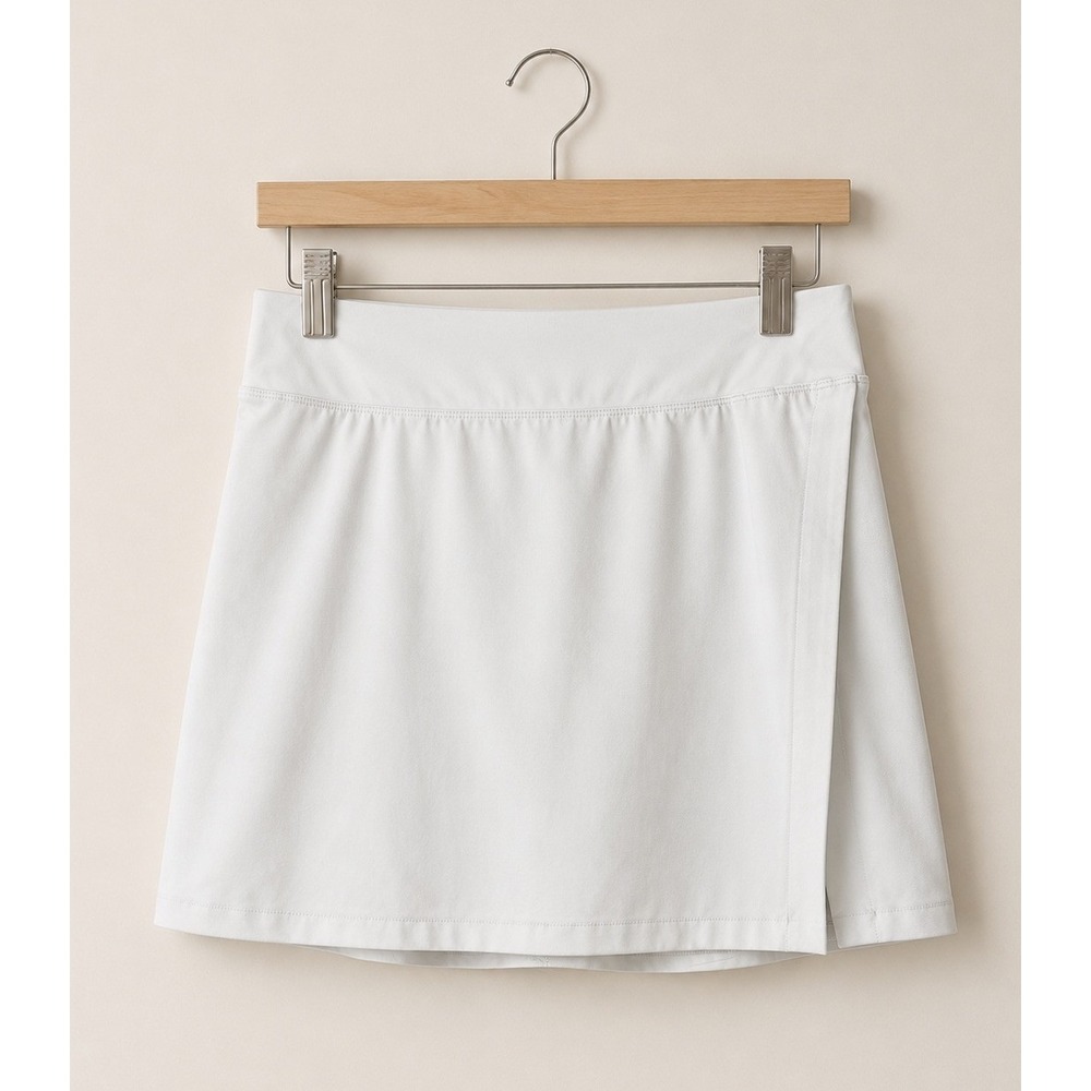Outdoor Voices Court Skort Women Medium White Asymmetric Wrap Athletic Mini Golf